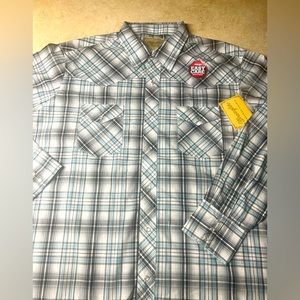 Men’s Wrangler Pearl Button long sleeve Western shirt